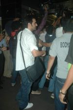 Arbaaz Khan at the airport when Salman Khan leaves to USA for his operation in International Airport, Mumbai on 29th Aug 2011 (14).JPG